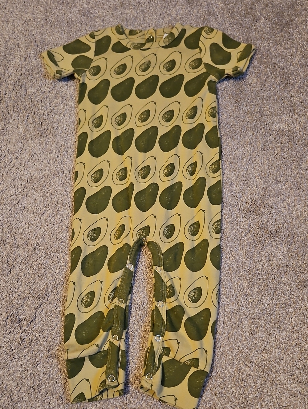 Kate Quinn Avocado Cotton Long Romper 18-24M